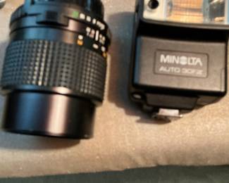 Minolta XG-A 35mm SLR Camera Kit with Accessories