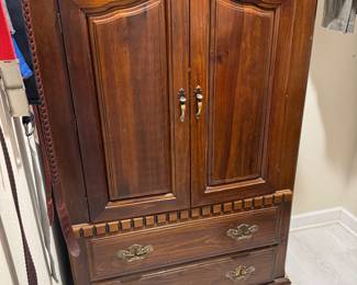 #50 - $100 - Closet Armoire wood 39Wx18Dx59T