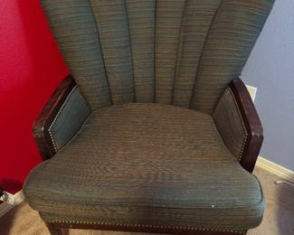 #64 - $100 -Scalloped chair vintage 