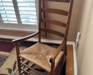 #3- $80 -Pine rush seat rocker