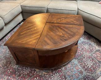 #24 - $200 - Coffee table with lift tray tables (2) 36x36x19