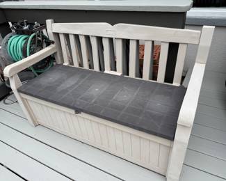 #38 - $70 - KETER storage bench 
