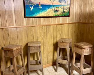 Bar stools artwork