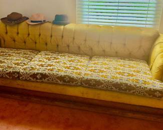 Spanish revival/ MCM/ dream velvet sofa couch