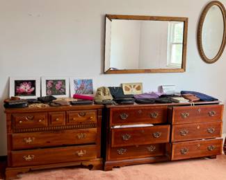 Wood dressers and mirrors 