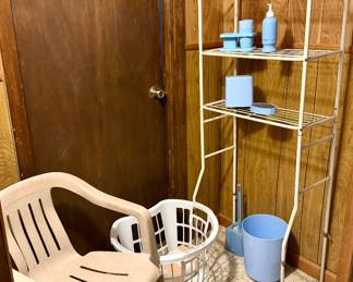 Bathroom set, over the toilet rack