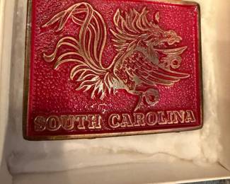 Vintage Gamecock belt buckle