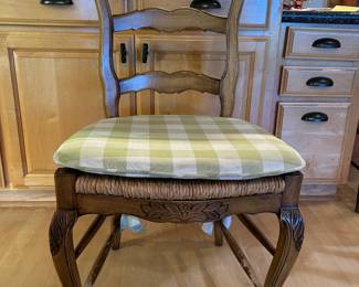 Set of 4 - rattan seats (some bottom rungs need refinishing)