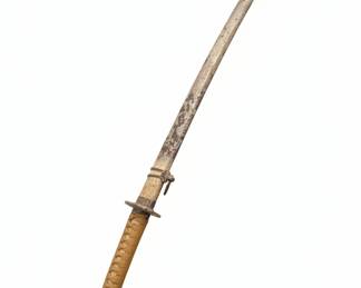 WWII Japanese Shin Gunto Officers Sword with Scabbard