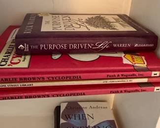 The Purpose Driven Life by Rick Warren and Charlie Browns Cyclopedia