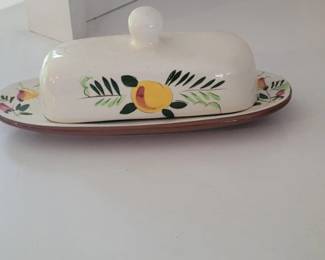 Sango Fruit and Flowers Butter Dish with Lid