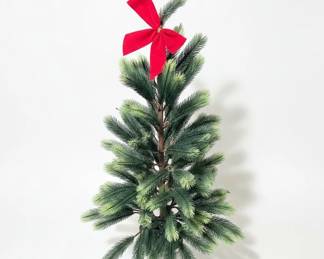 Artificial Christmas Tree with Red Bow