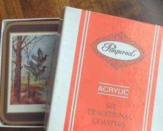 Pimpernel Wildfowl Acrylic Coasters Set