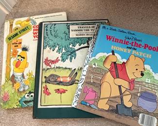 Childrens Book Bundle Sesame Street PopUp, Travels of Sammil the Turtle, WinniethePooh