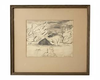 Florence Chauncey Polar Bear Sketch