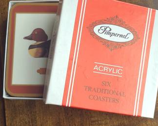 Pimpernel Antique Decoys Acrylic Coasters Set