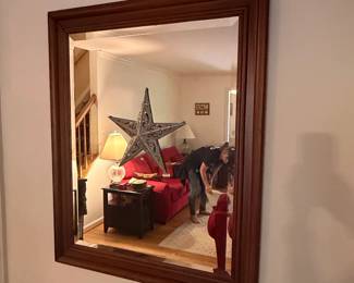 Link Taylor Furniture Solid Cherry Traditional Early American Style Mirror