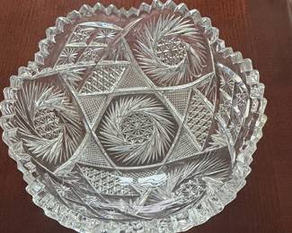 American Brilliant Cut Glass Bowl