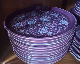 Noritake Primastone Fantasy Purple Dinner Plates