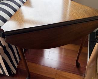 MidCentury Walnut Drop Leaf Side Table by Founders