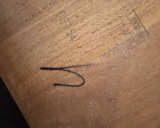 Wooden Dining Chair with Metal Accents