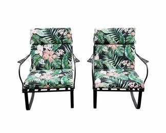 Tropical Floral Outdoor Chaise Lounge Chairs