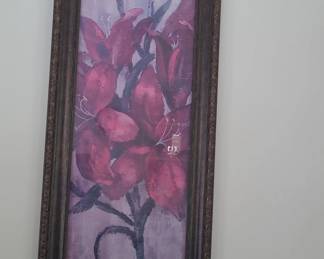 Floral Still Life Painting by S. Vassiliev  Stargazer Lilies