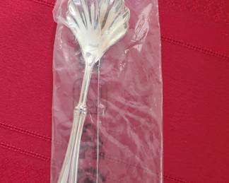 Italian SilverPlated Shell Serving Spoon