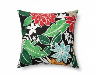 Pillow Perfect Tropic Floral Indoor or Outdoor Accent Pillow Set of Two