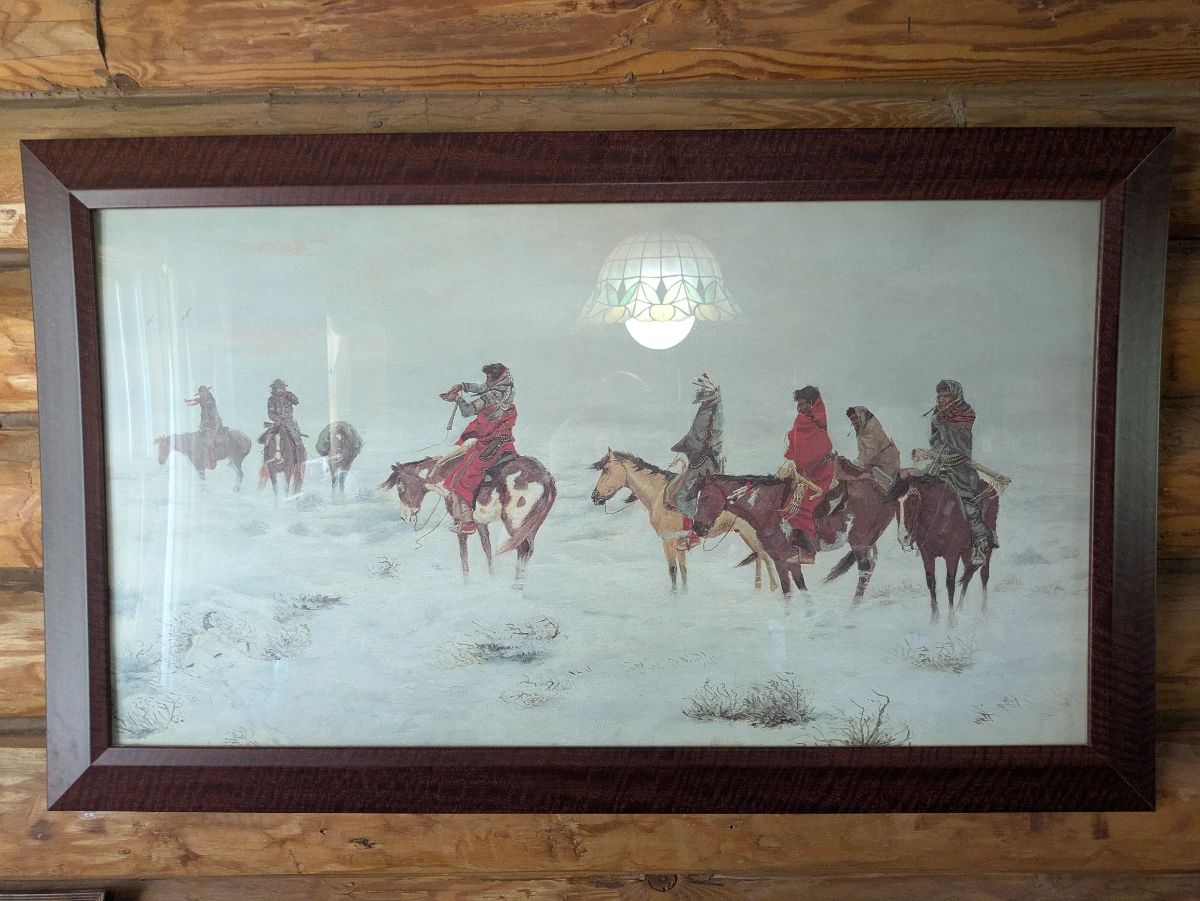 Custom frame Native America picture