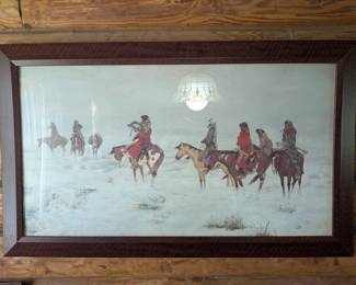 Custom frame Native America picture