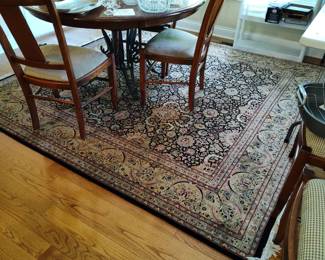 "Tabriz" 8x8 oriental rug 100% wool pile and knotted and Pakistan 288 knots per square inch