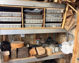 Various wood working tools. 