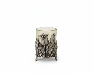 SilverPlated Tulip Votive Holder