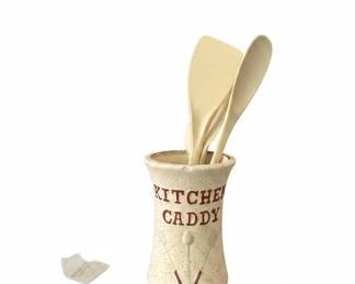 Vintage Kitchen Caddy Ceramic Utensil Holder