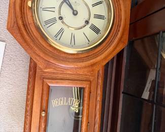 Oak Regulator Wall Clock  DA