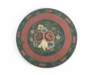HandPainted Folk Art Plate by Lynn Schatt