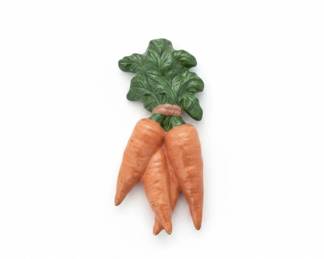 Carrot and Greens Ceramic Figurine