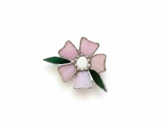 Stained Glass Flower Suncatcher