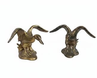 Vintage Brass Duck Figurines Set