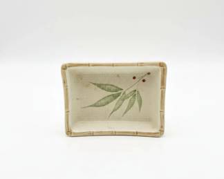 Japanese Bamboo Pattern Ceramic Dish Set
