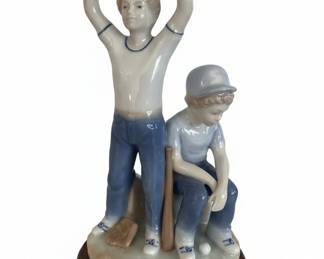Paul Sebastian Home Run Porcelain Figurine