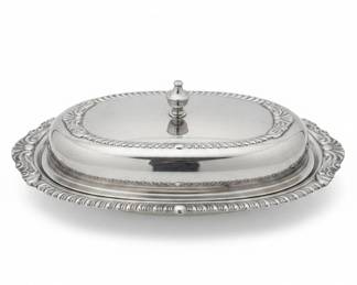 SilverPlated Butter Dish with Lid