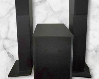  02 Miller  Kreisel MK Digital Monitor Speakers, Docking Modules, and Subwoofer... Complete Set Up