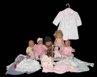 Vintage MultiEra Doll Collection Zapf Creation, 1964 Mattel First Steps,  Heritage Mint