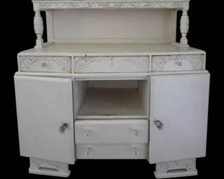 Sideboard Buffet with Shelf  Early 1900s Shabby Chic Project Piece