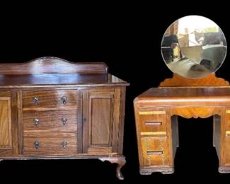 MCM Vanity, Sideboard, Table,  2 Twin BedsA Refurbishers Delight