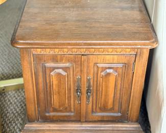 Vintage Wood End Table