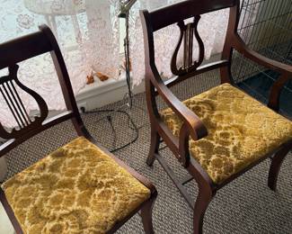 Mahogany Duncan Phyfe style Chairs (set of 4)