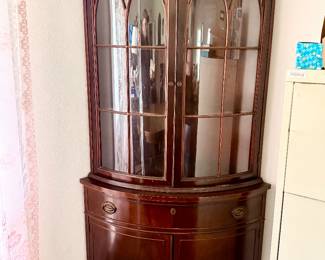 Wood Curio Cabinet
